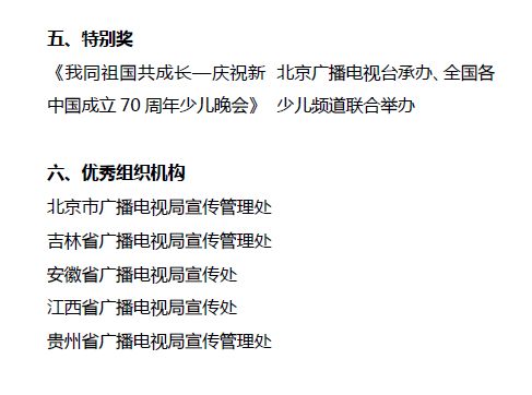 2019年度少儿节目精品发展专项资金扶持项目评审结果公示